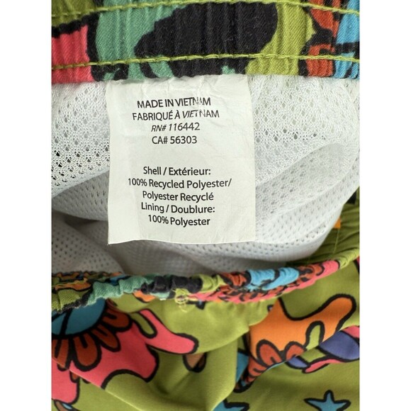 A-Lab Men's Large Skippy Trippy 3" Ins Board Shorts Mushroom Frogs Green Trunks - Picture 13 of 15